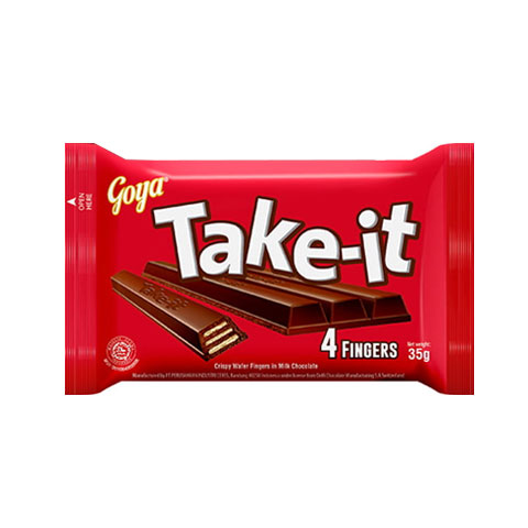 Take It Wafer Milk Chocolate 4 Fingers