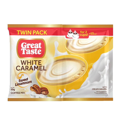 White Caramel Coffee Mix with Cream Caramel Twin Pack