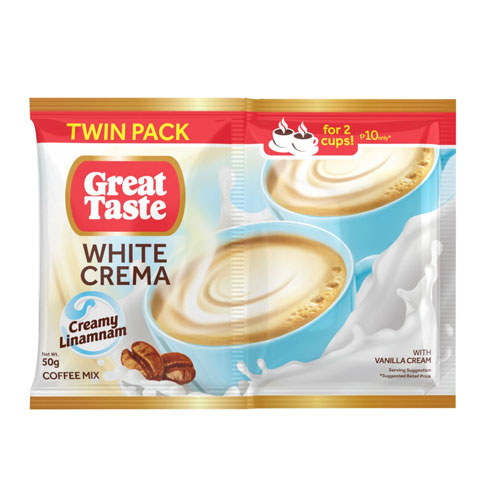 White Crema Coffee Mix with Vanilla Cream Twin Pack