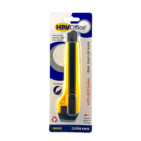 Office Cutter Knife 18mm with Spare Blade