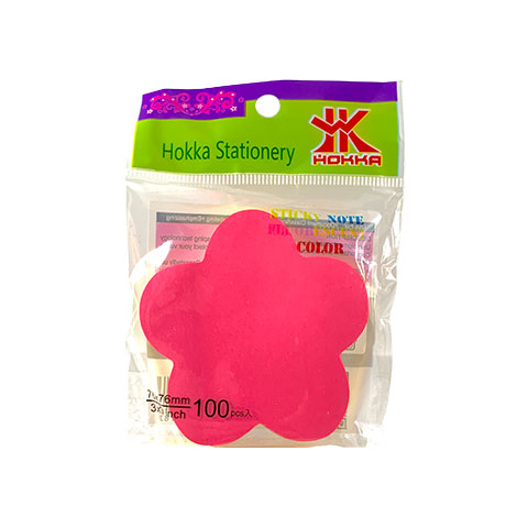 Sticky Note Fluorescent Color Flower 76x76mm 100pcs