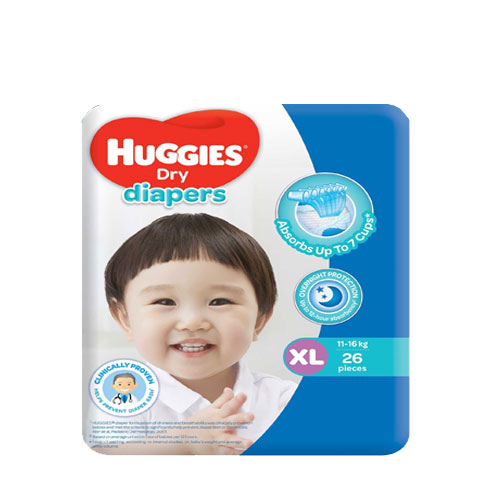 Dry Diapers Extra Large 11-16 kg