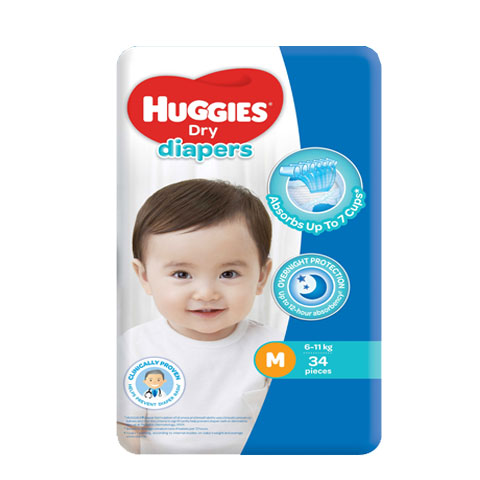 Dry Diapers Medium 6-11 kg