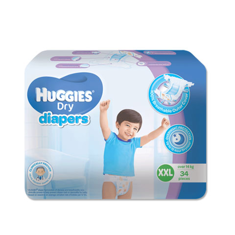 Dry Diapers Pants XXL Over 14 kg