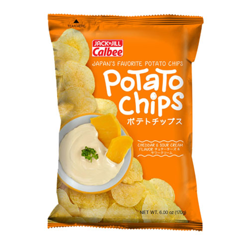 Calbee Potato Chips Cheddar & Sour Cream 170g/12