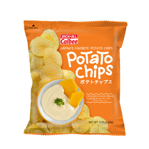 Calbee Potato Chips Cheddar & Sour Cream 28g/48