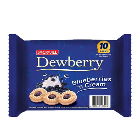 Dewberry Blueberries 'n Cream 33 g x10's