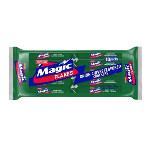 Magic Flakes Onion Chives Flavored Crackers 31 g x10