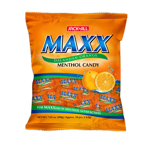 Maxx Dalandan Orange Menthol Candy 50s