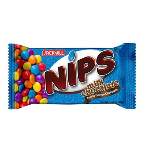 Nips Milk Chocolate Candy Coated Chocolate 40g/6/16