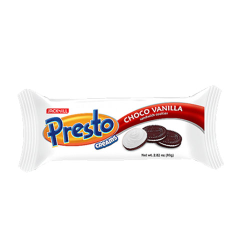 Presto Sandwich Cookies Choco Vanilla 80g