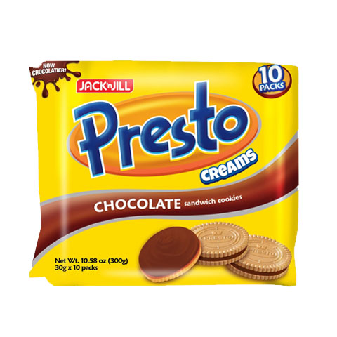 Presto Sandwich Cookies Chocolate 30 g x10