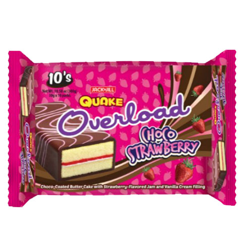 Quake Overload Cake Choco Strawberry 30 g x10