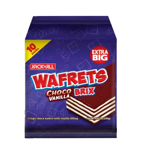 Wafrets Brix Choco Vanilla 24g x 10's