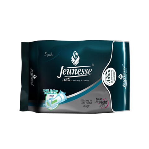 Anion Sanitary Napkins with wings All Night