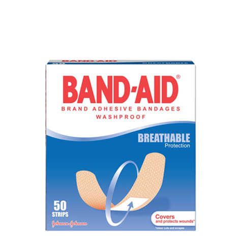 Band-Aid Wash Proof Strips