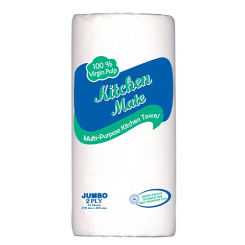 Multi-Purpose Kitchen Towel 2 Ply Rolls 75 Sheets
