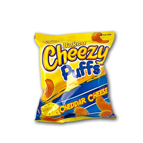 Baked Cheezy Puffs Cheddae Cheese