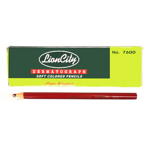 Dermatograph Soft Colored Pencil Red