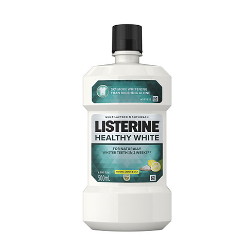 Healthy White Natural Lemon & Salt