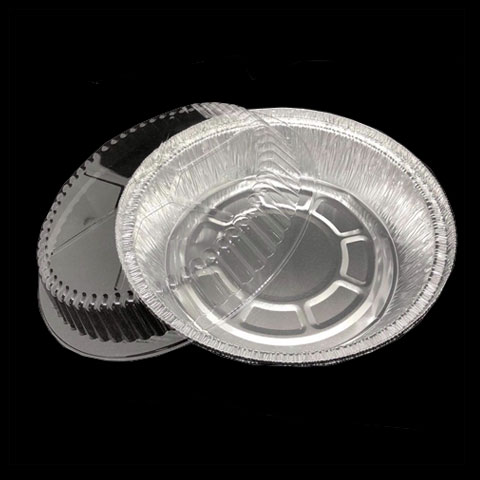 Round Aluminum Pan with Lid 9x9