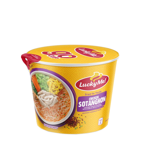 Lucky Me Go Cup Instant Noodles Chicken Sotanghon 28g