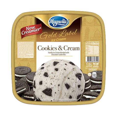 Ice Cream Gold Label Cookies & Cream
