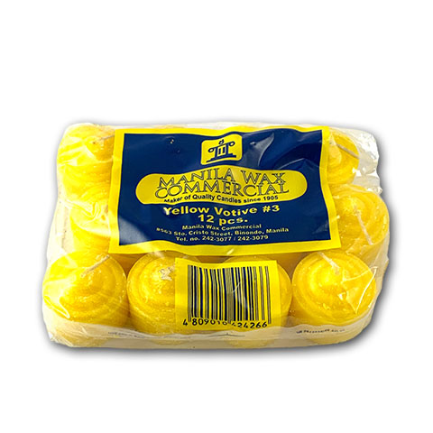 Candle Votive # 3 Yellow