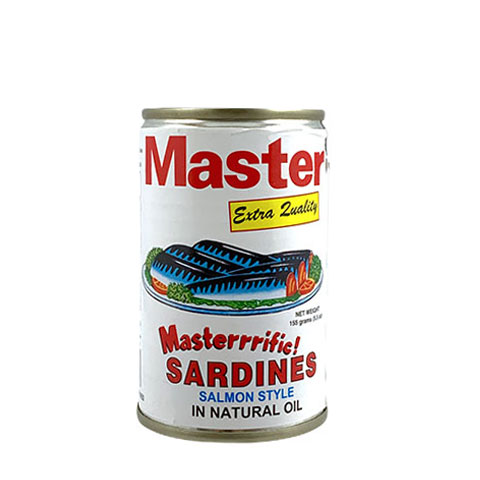Sardines Salmon Style in Natural Oil