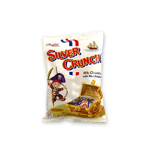 Silver Crunch Milk Chocolate with Rice Crispies