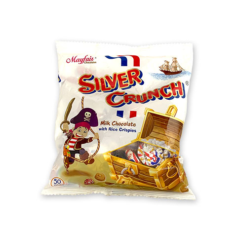 Silver Crunch Milk Chocolate with Rice Crispies