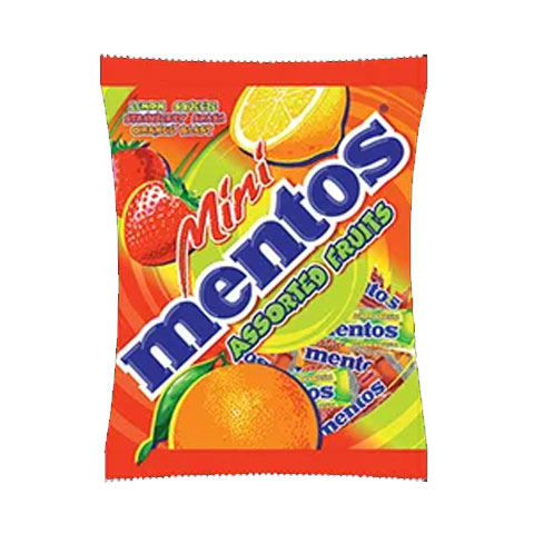 Chewy Dragees Mini Rolls Assorted Fruits