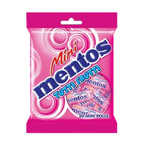 Chewy Dragees Mini Rolls Tutti Frutti