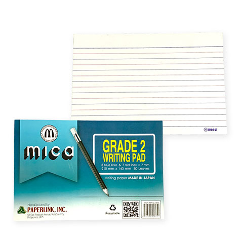 Writing Pad Grade 2 210x143mm