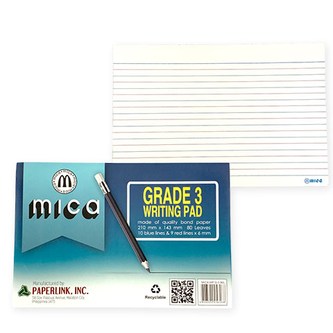 Writing Pad Grade 3 210x143mm