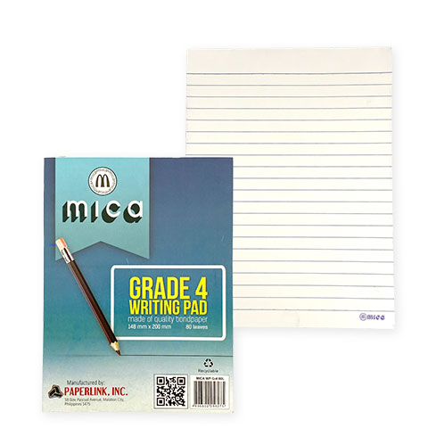 Writing Pad Grade 4 148x200mm