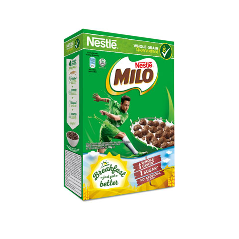 Milo Chocolate Malt Wheat Balls Breakfast Cereal