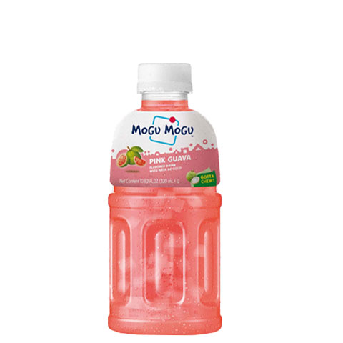 Pink Guava Flavored Drink with Nata de Coco
