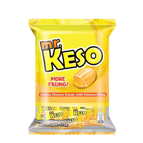 Chewy Cheese Candy with Cheese Filling