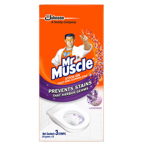Stick-On Toilet Bowl Cleaning Strip Lavander