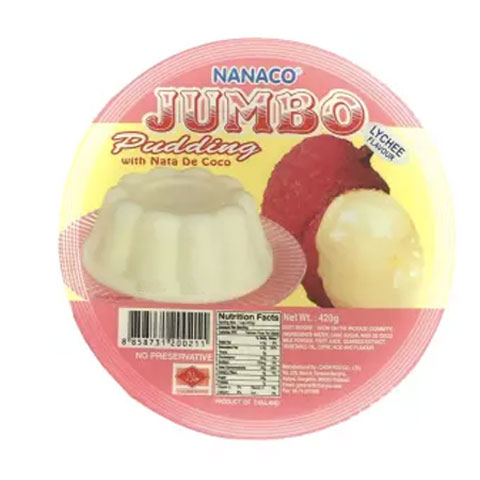 Jumbo Lychee Pudding with Nata de Coco