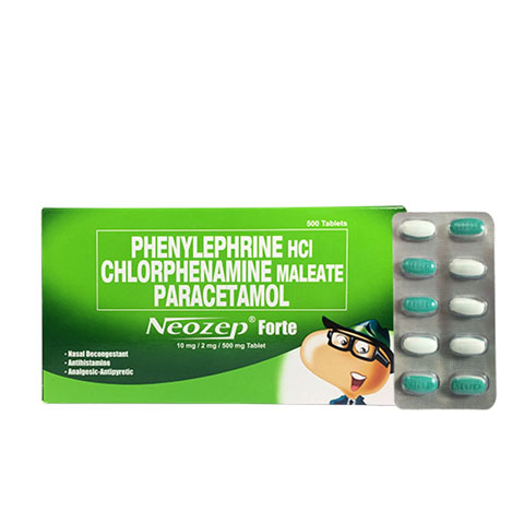 Paracetamol Nasal Decongestant Forte 500 mg