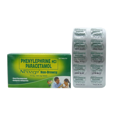 Paracetamol Nasal Decongestant Non-Drowsy 500 mg