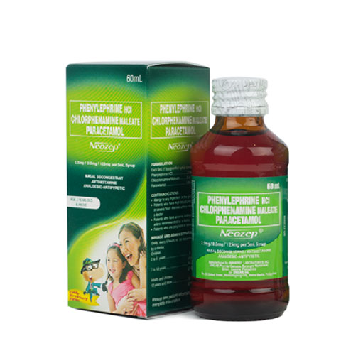 Paracetamol Nasal Decongestant Syrup 125mg'5mL