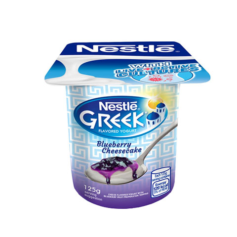 Greek Yogurt Blueberry Cheesecake