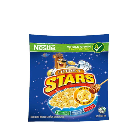 Honey Stars Honey Coated Wheat and Corn Puffs Breakfast Cereal