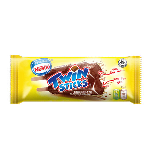 Twin Sticks Ice Lolly Chocolate