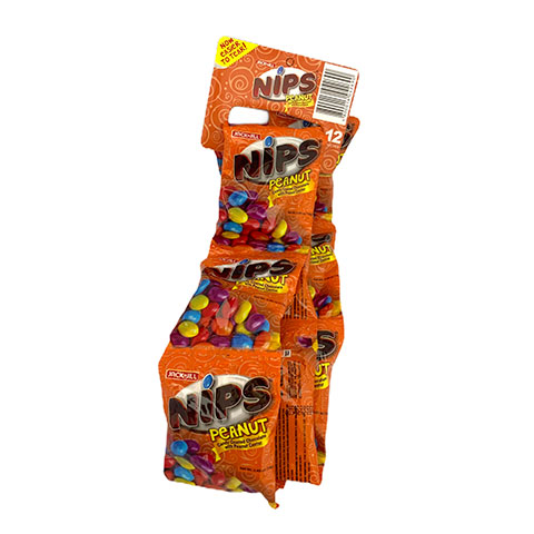Nips Peanut Candy Coated Chocolate 14g x 12