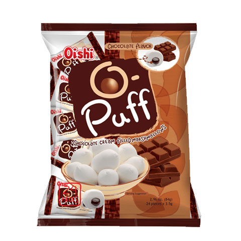 O-Puff Chocolate Cream Filled Marshmallows 3.5g x24