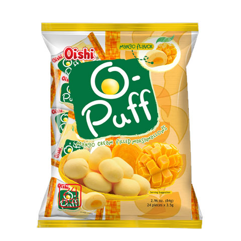 O-Puff Mango Cream Filled Marshmallows 3.5g x24